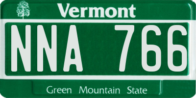 VT license plate NNA766
