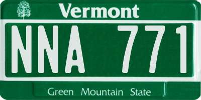 VT license plate NNA771