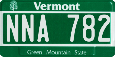 VT license plate NNA782