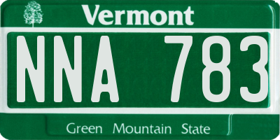 VT license plate NNA783