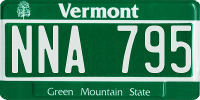 VT license plate NNA795