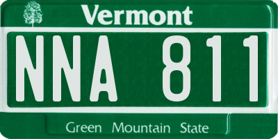 VT license plate NNA811