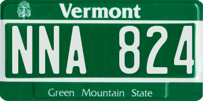 VT license plate NNA824