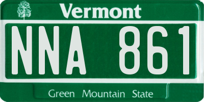 VT license plate NNA861