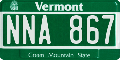 VT license plate NNA867