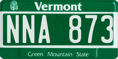 VT license plate NNA873