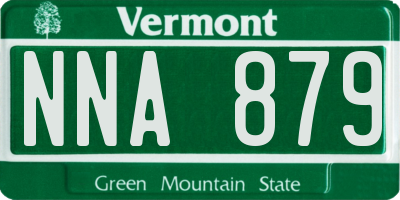 VT license plate NNA879