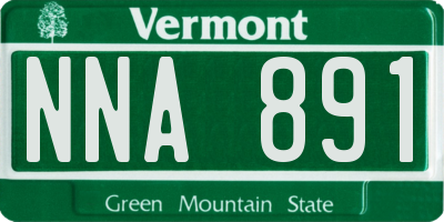 VT license plate NNA891
