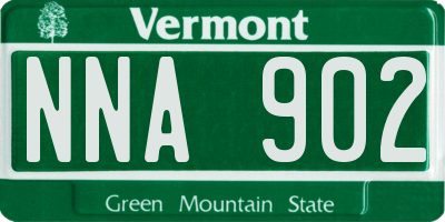 VT license plate NNA902