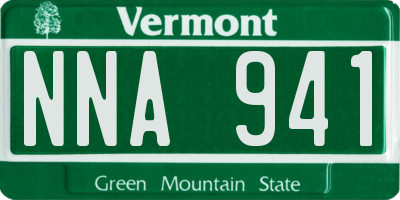 VT license plate NNA941