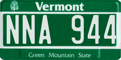 VT license plate NNA944