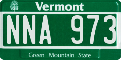 VT license plate NNA973