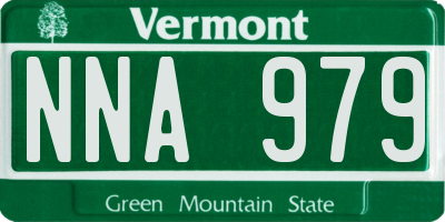 VT license plate NNA979