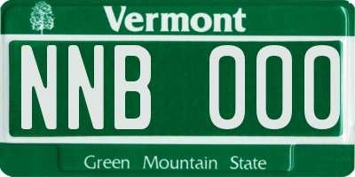 VT license plate NNB000