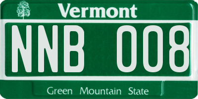 VT license plate NNB008