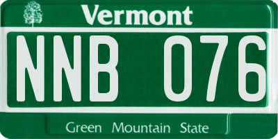 VT license plate NNB076