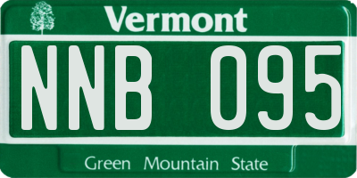 VT license plate NNB095