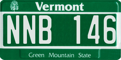 VT license plate NNB146