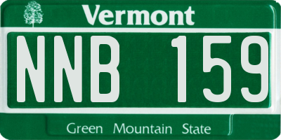 VT license plate NNB159