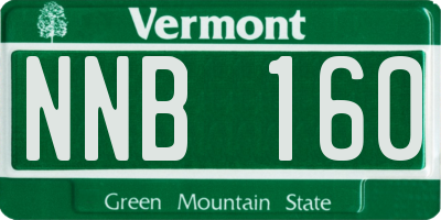 VT license plate NNB160