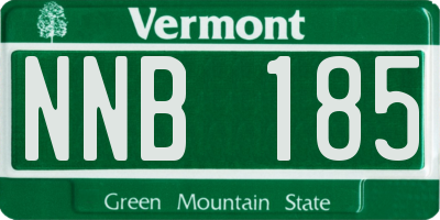 VT license plate NNB185