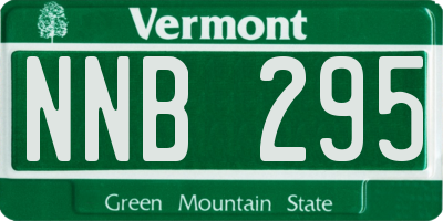 VT license plate NNB295