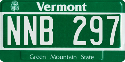 VT license plate NNB297