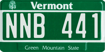 VT license plate NNB441