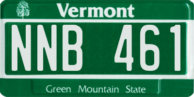VT license plate NNB461