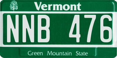 VT license plate NNB476