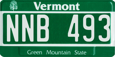 VT license plate NNB493