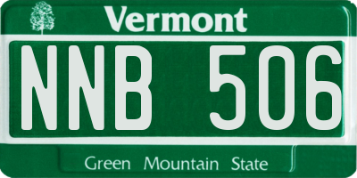VT license plate NNB506