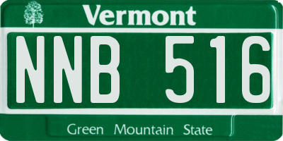 VT license plate NNB516