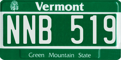 VT license plate NNB519