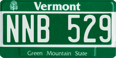 VT license plate NNB529