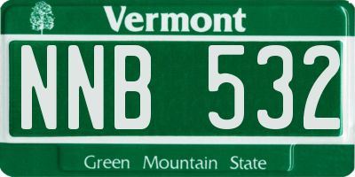 VT license plate NNB532