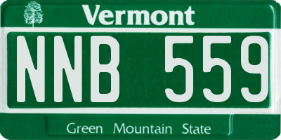 VT license plate NNB559