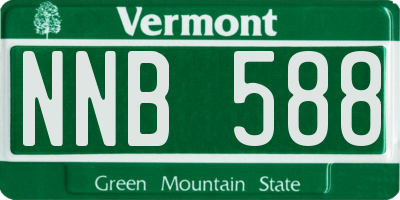 VT license plate NNB588