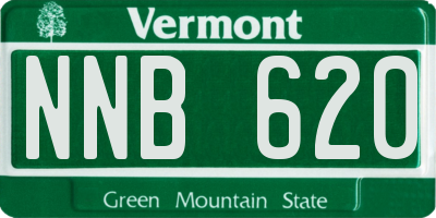 VT license plate NNB620