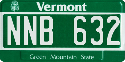 VT license plate NNB632
