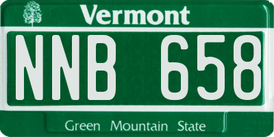 VT license plate NNB658