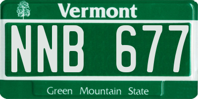 VT license plate NNB677