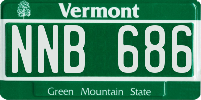 VT license plate NNB686