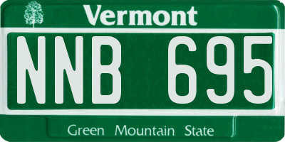 VT license plate NNB695