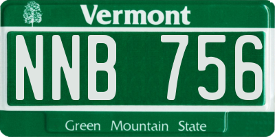 VT license plate NNB756