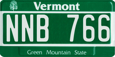 VT license plate NNB766