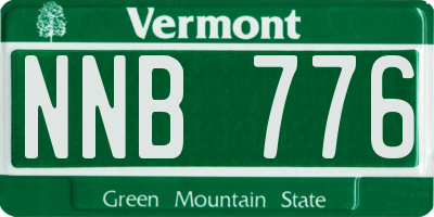 VT license plate NNB776