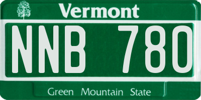 VT license plate NNB780