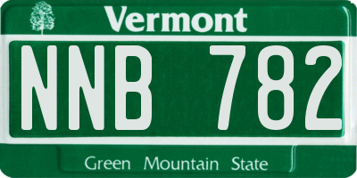 VT license plate NNB782