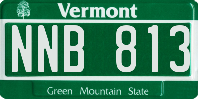 VT license plate NNB813